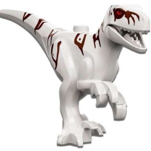 LEGO Animal White Atrociraptor Dinosaur Minifigure Jurassic World from 76945 - Image 1