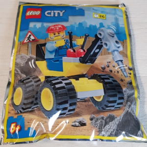 LEGO City Workman and Auger Foil Pack Set 952202 - Image 1