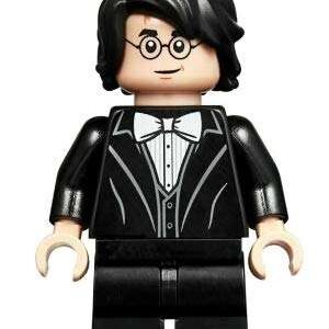 LEGO Harry Potter Black Suit White Bow Tie Minifigure from 75948 - Image 1