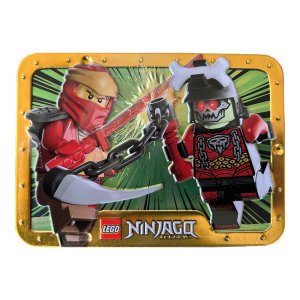 LEGO Ninjago Kai vs. Bone King Minifigure Metal Box Set 112324 - Image 1