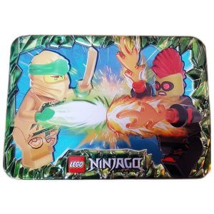 LEGO Ninjago Lloyd vs. Miss Demeanor Minifigure Metal Box Set 112429 - Image 1