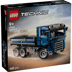 LEGO Technic Tipping Dump Truck Toy, Blue Construction Vehicle Set 42203 - Image 8